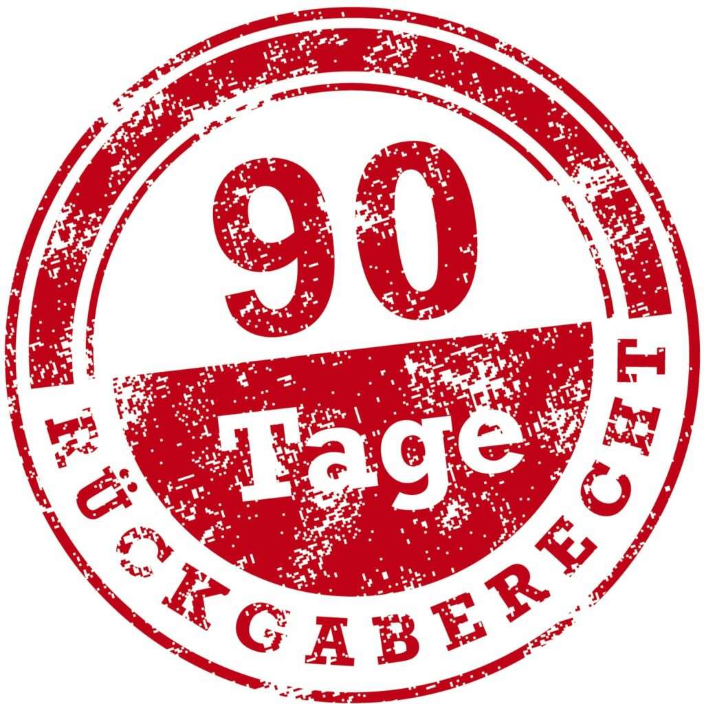 AMS 90 Tage Rückgaberecht, Stempel